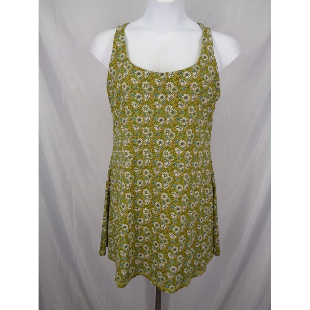 BuffBunny Collection Floral Daisy Tank Dress Sz XL Athleisure Pickleball Tennis